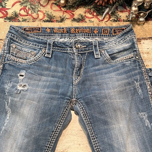 Rock Revival denim jeans Vivian Boot. Size 29 - Picture 4 of 5